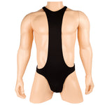 Load image into Gallery viewer, Lingerie Men Black Thong Camisole One-piece Vest
