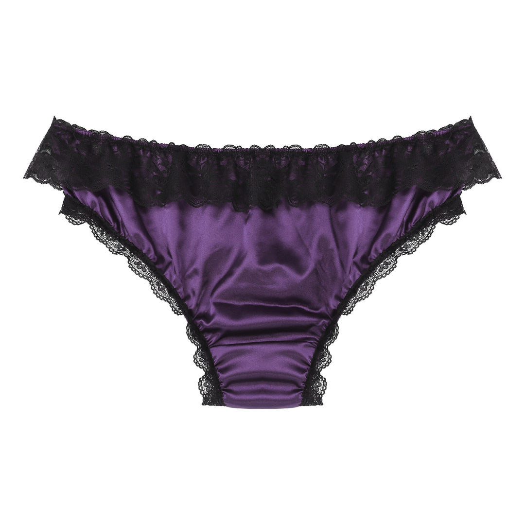 Men's Satin Bikini Panties Skirt