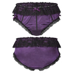 Load image into Gallery viewer, Men&#39;s Satin Bikini Panties Skirt
