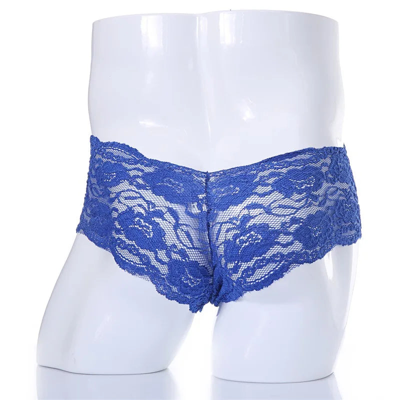 Men's Lace Floral Panties