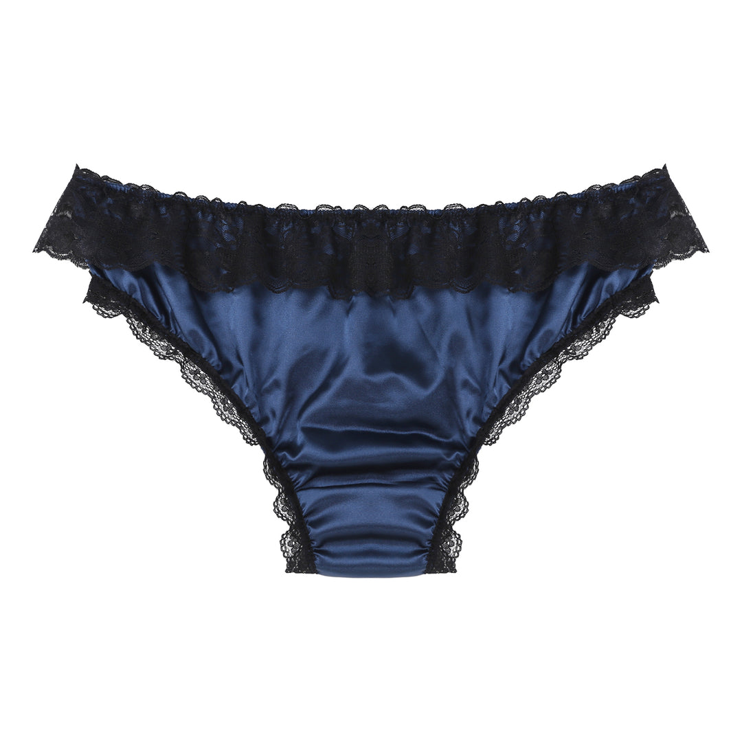 Men's Satin Bikini Panties Skirt