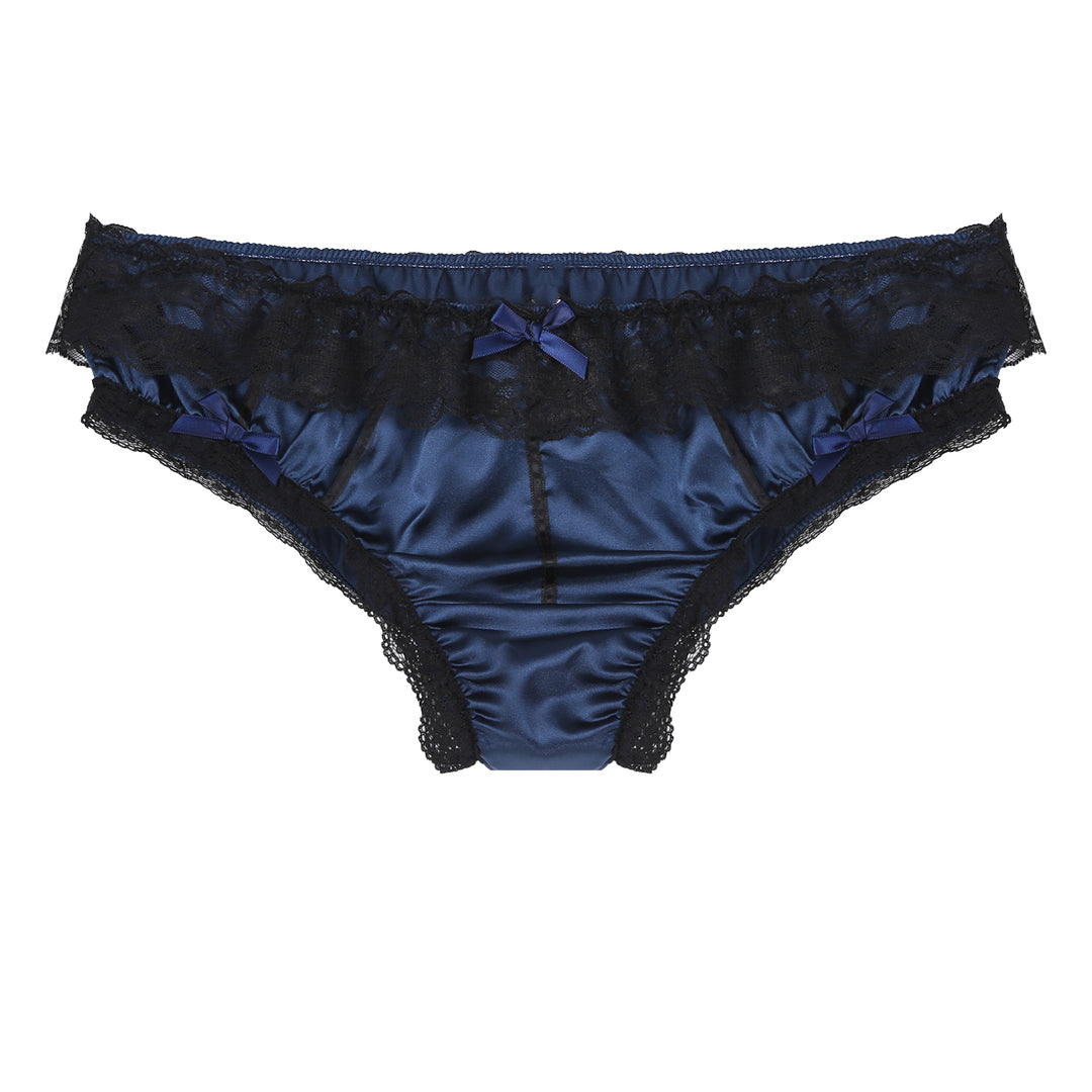 Men's Satin Bikini Panties Skirt