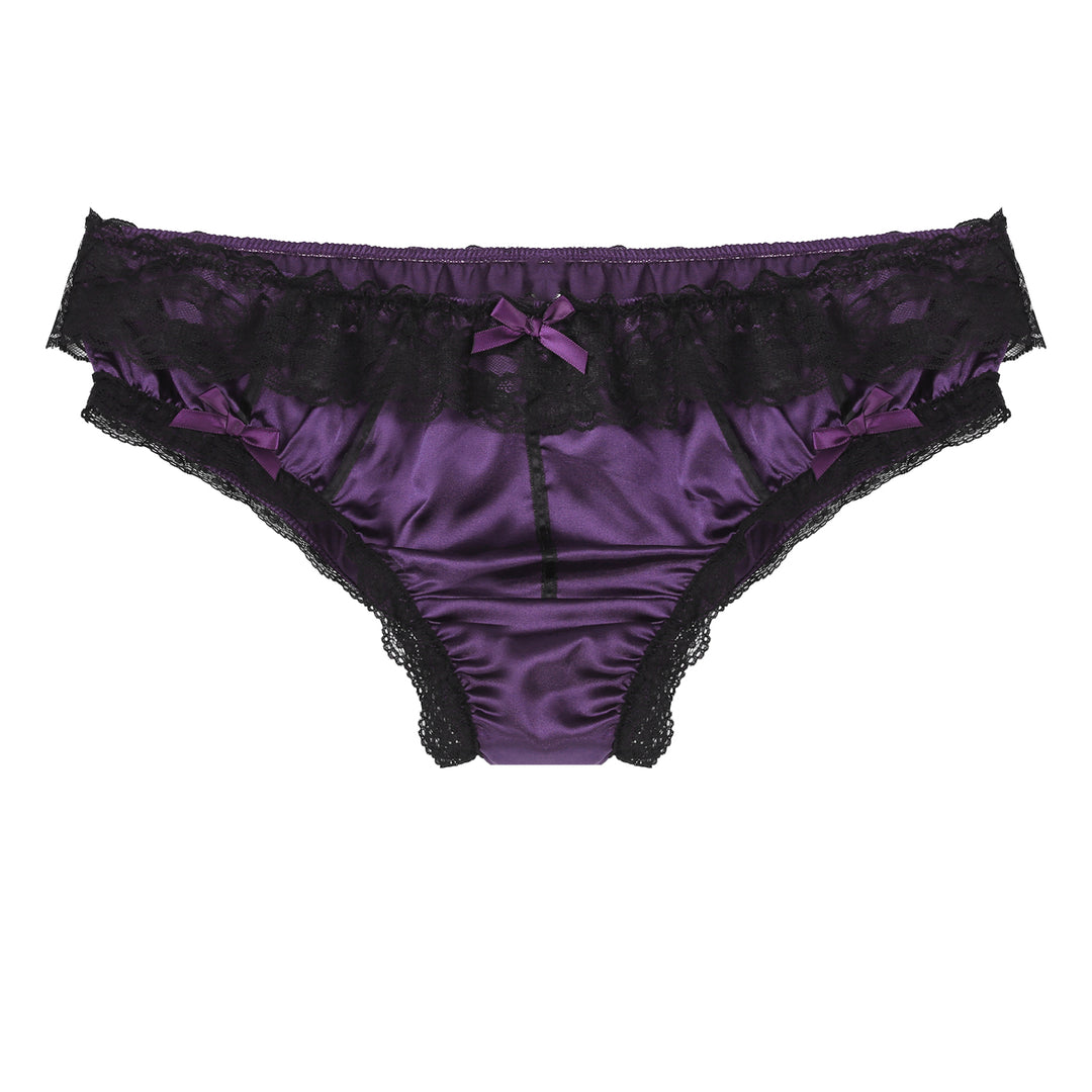 Men's Satin Bikini Panties Skirt