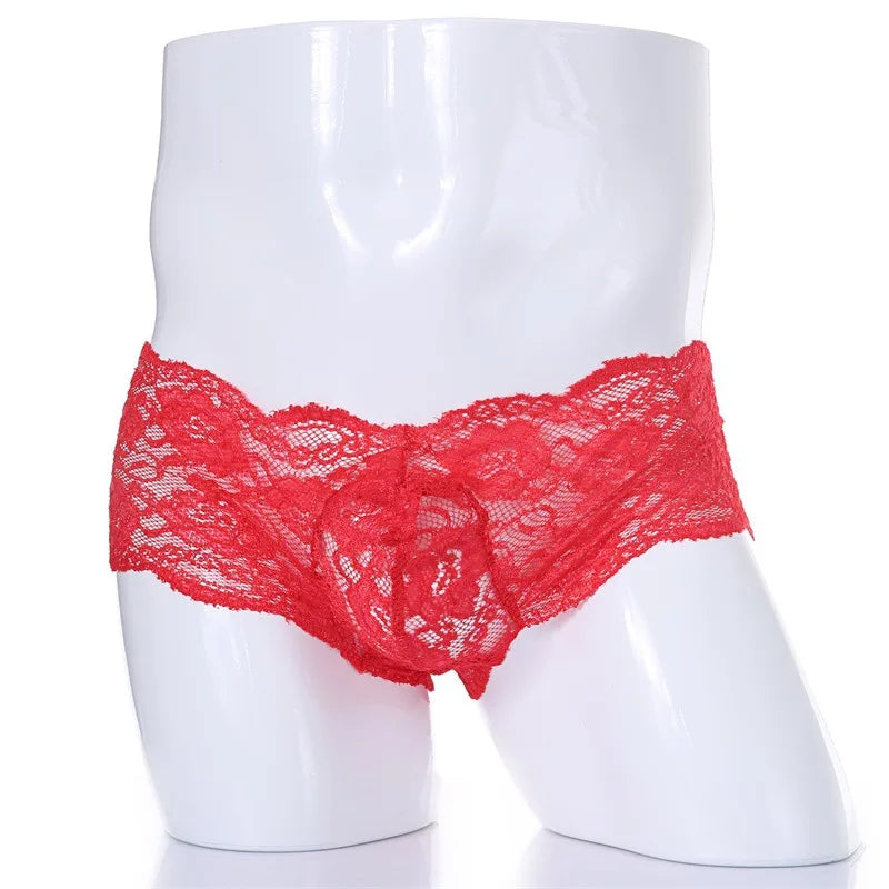 Men's Lace Floral Panties